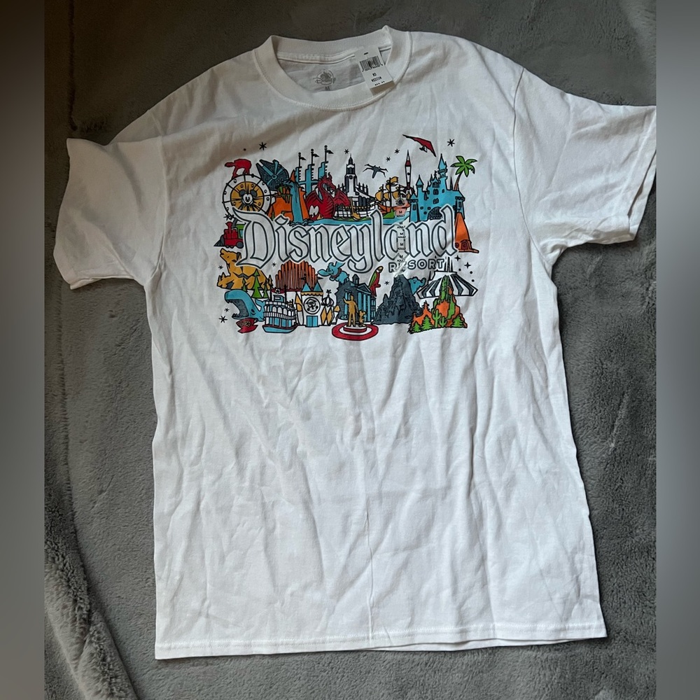 NWT Disneyland Attraction Opening Dates Shirt